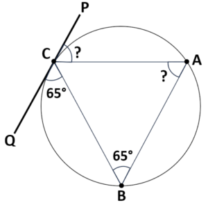 Alternate Segment Circle Theorem Question