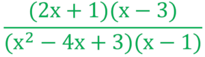 Steps for Dividing Algebraic Fractions