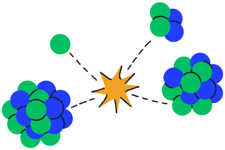 Illustration showing energy release and absorption during chemical reactions, demonstrating chemical energy