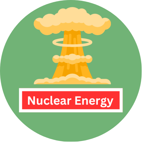 Illustration of a nuclear blast, representing nuclear energy.