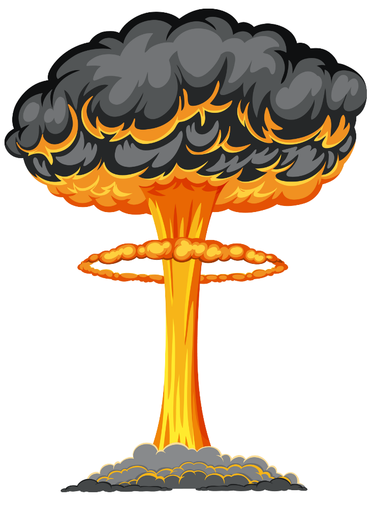 Image of a nuclear bomb explosion illustrating nuclear energy.