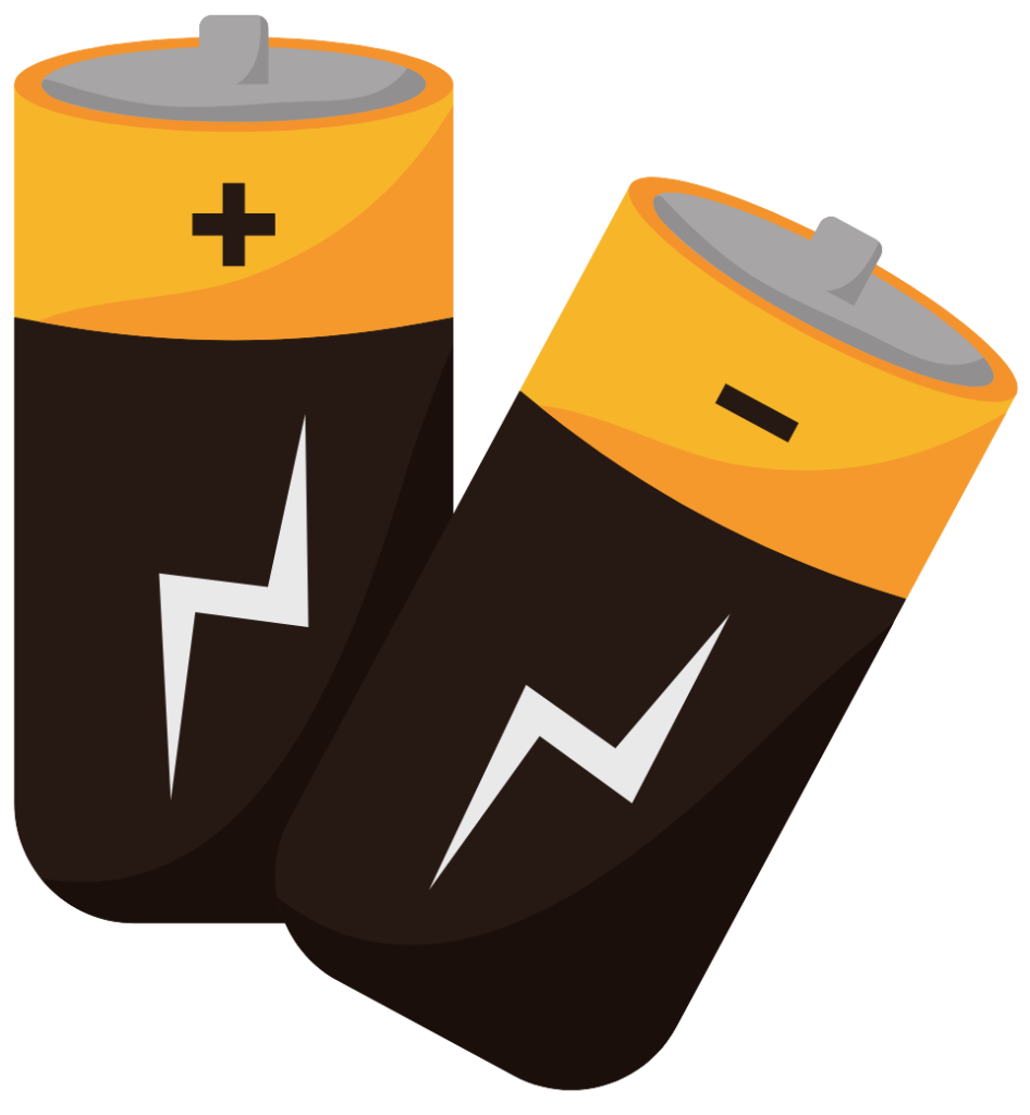 Batteries representing a store of chemical energy