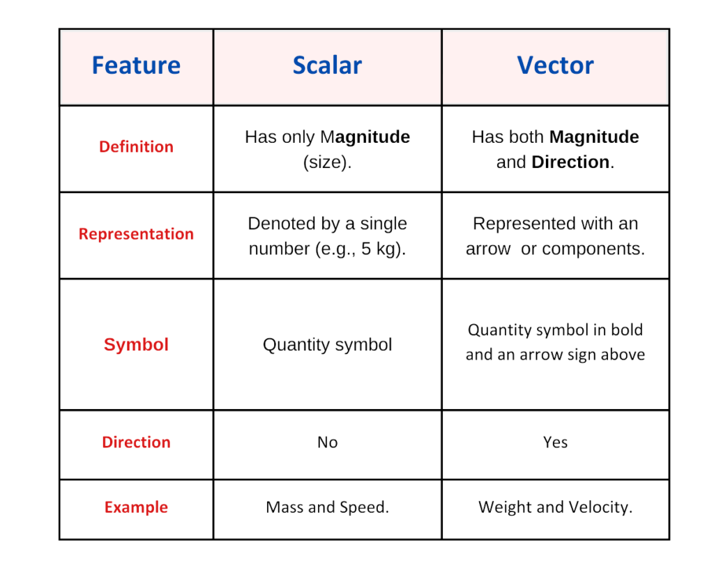 Vectors and Scalars: GCSE Physics| Explained with Examples