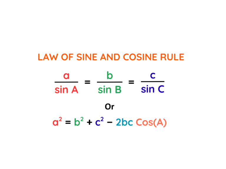 Law of Sine and Cosine Rule​: Step-by-Step Examples
