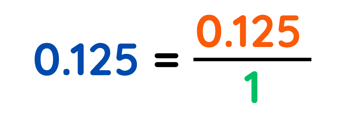 Convert 0.125 to fraction