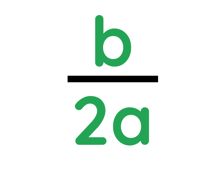 Expression b divided by 2a, representing the step used in Completing the Square when working from ax² + bx + c.