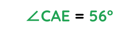 Solved example applying the Alternate Segment Theorem to calculate theta using given angle values for GCSE Maths circle geometry and maths revision.