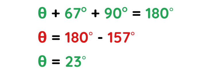 solution of solved example explaining the circle theorem of angles in a semi circle for gcse maths