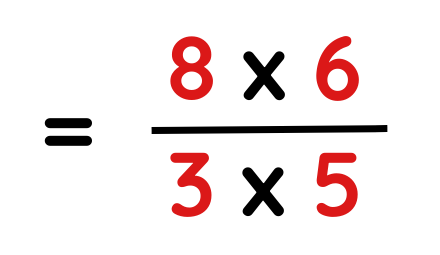solved example explaining basic rule for multiplication of fractions for gcse maths