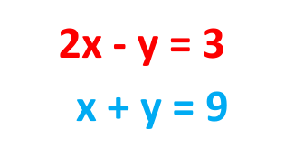 Image showing calculations done for solved examples of simultaneous equations by substitution method for gcse maths
