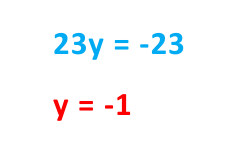 Image showing calculations done for solved examples of simultaneous equations by elimination method for gcse maths