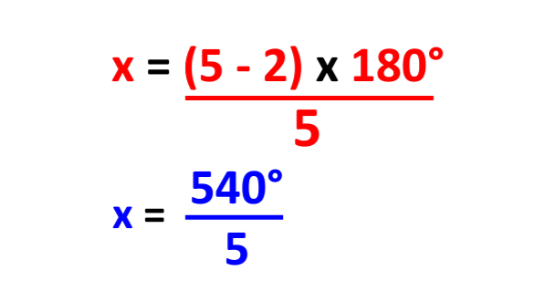 solved calculations showing how to find the number of sides of a regular polygon using exterior angles for GCSE Maths and maths revision.